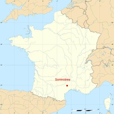 Ville Sommieres Carte France Ville Sommieres Carte France