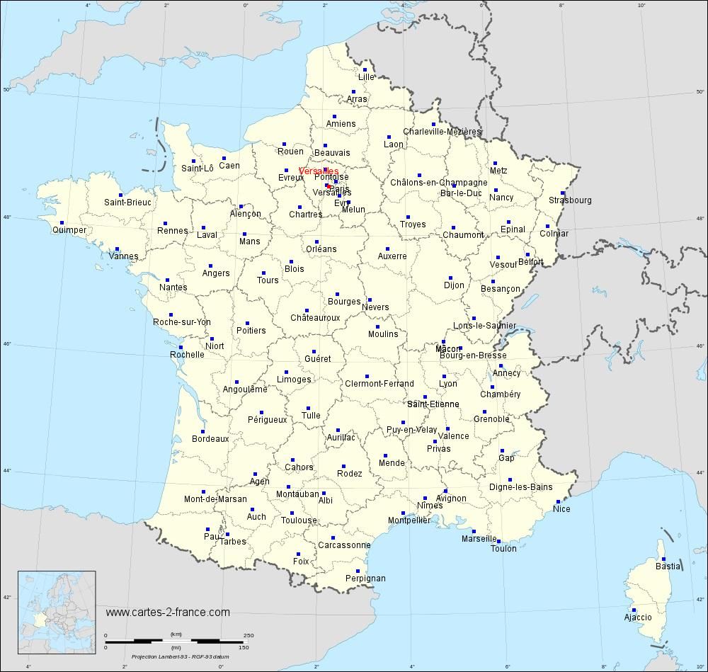 Carte de Versailles