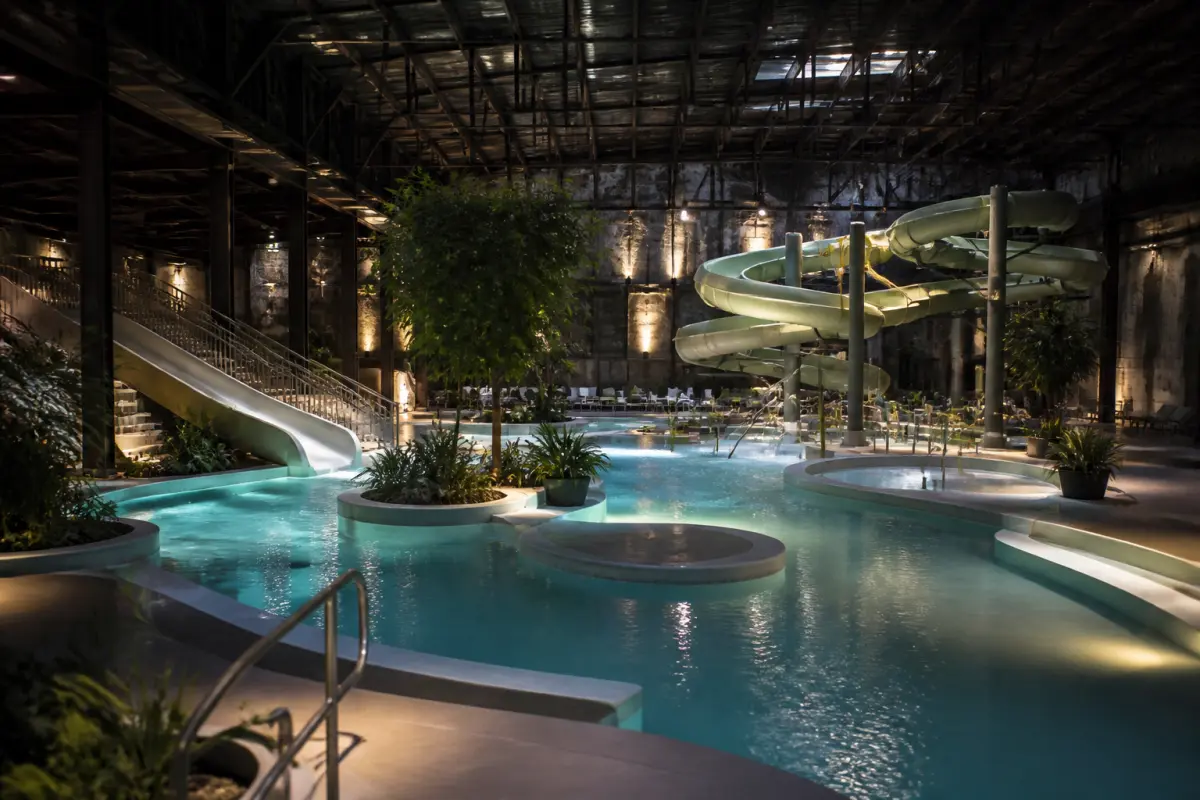 Photo d'illustration : Bassin ludique de natation