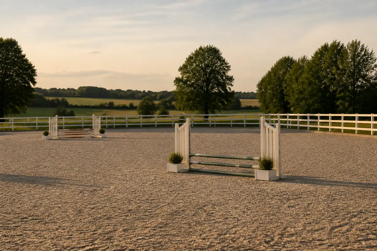 Photo d'illustration : Carrière de dressage/rond de longe