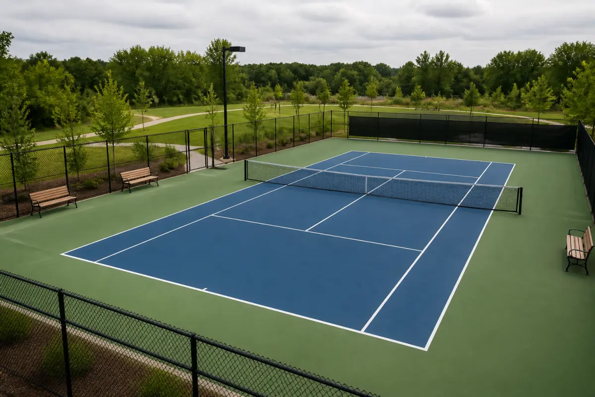 Photo d'illustration : Court de tennis