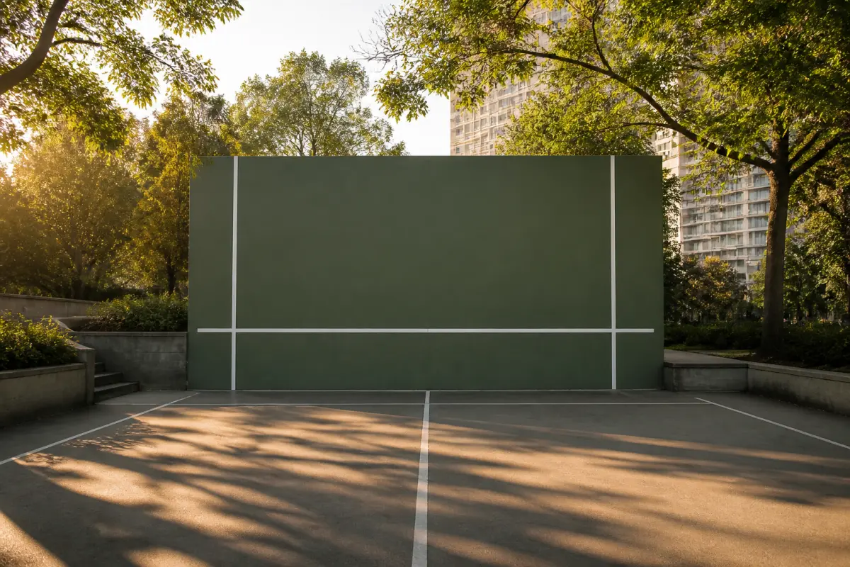 Photo d'illustration : Mur de tennis