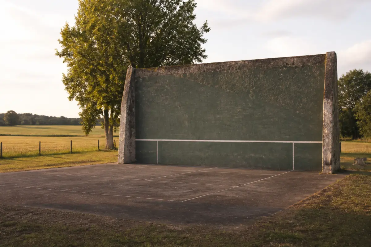 Photo d'illustration : Mur de tennis