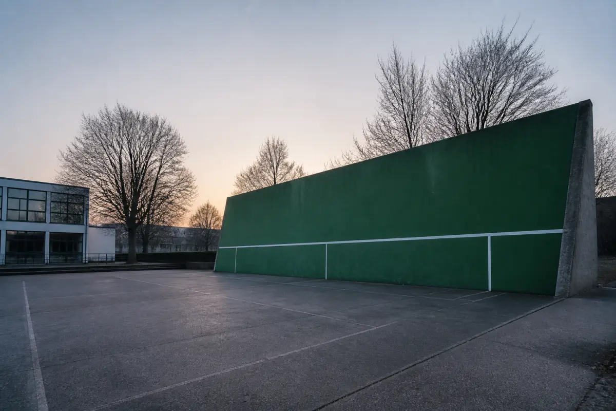 Photo d'illustration : Mur de tennis