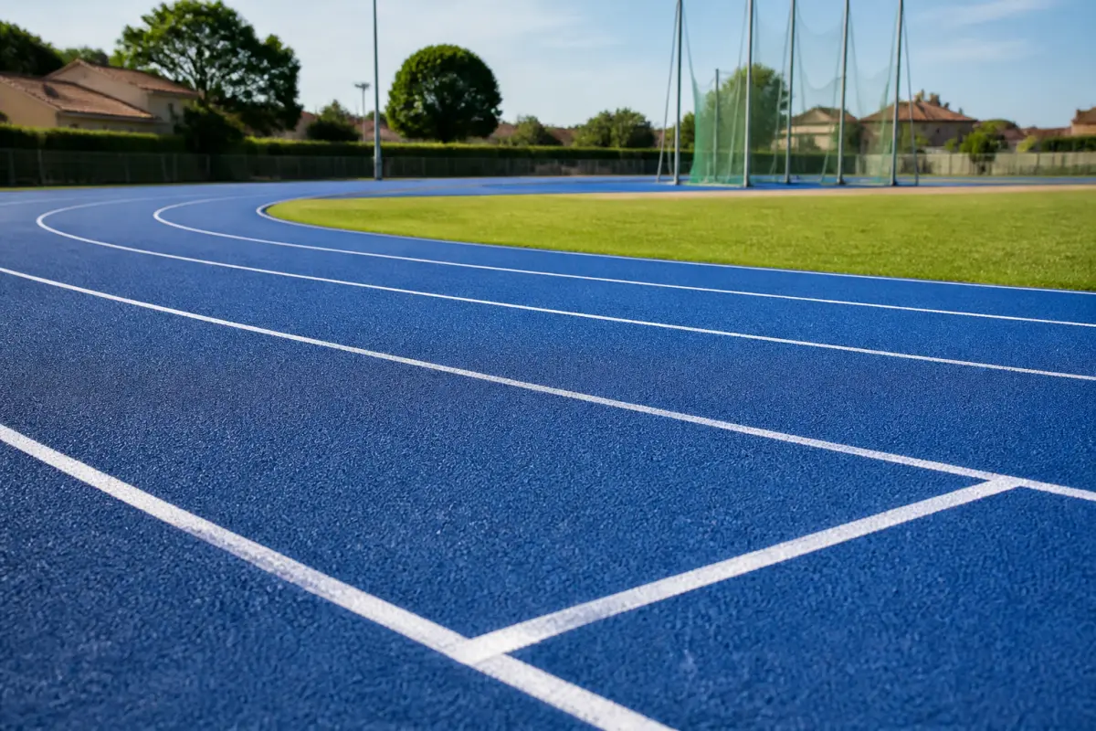 Photo d'illustration : Piste d'athlétisme isolée