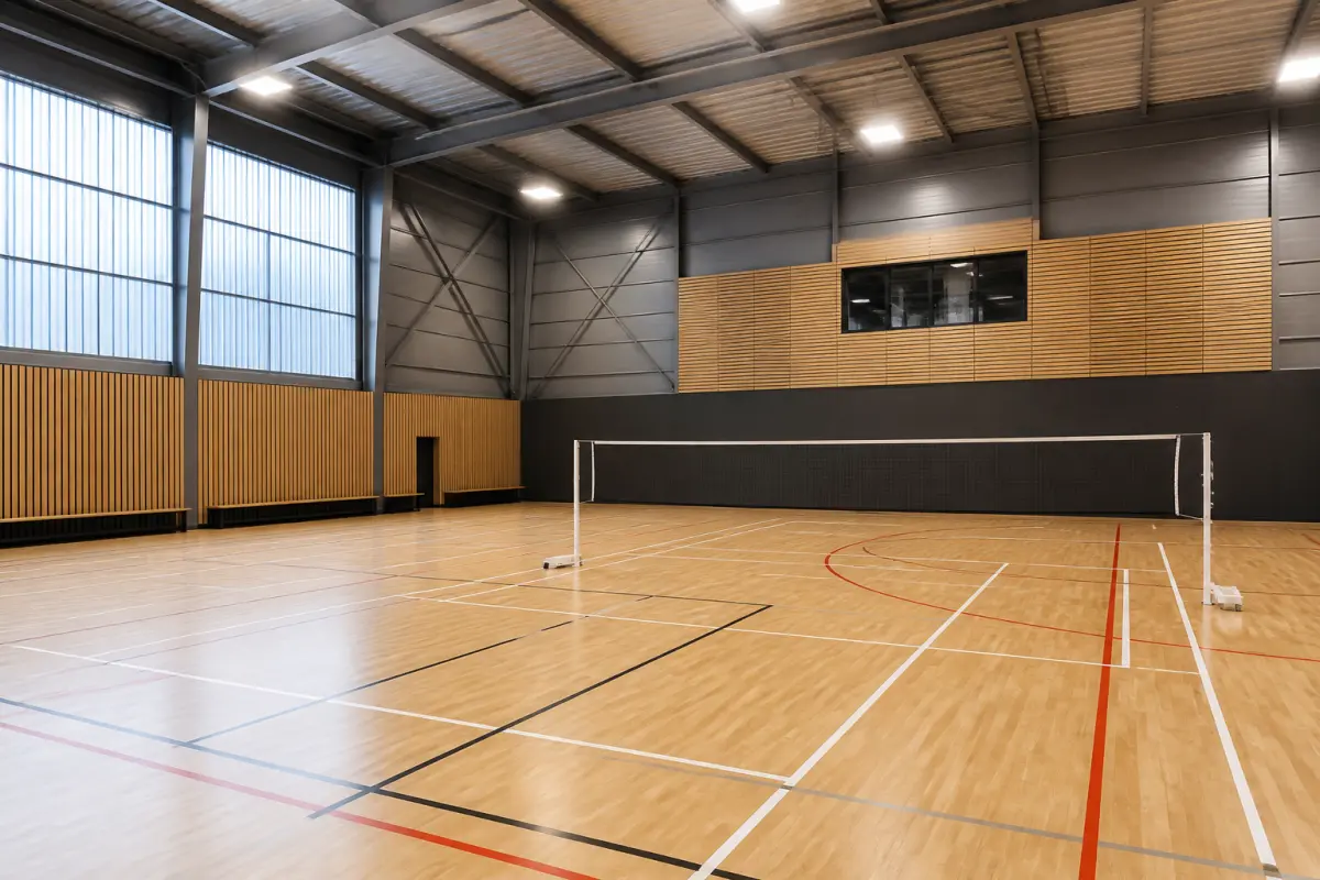 Photo d'illustration : Salle ou terrain de badminton
