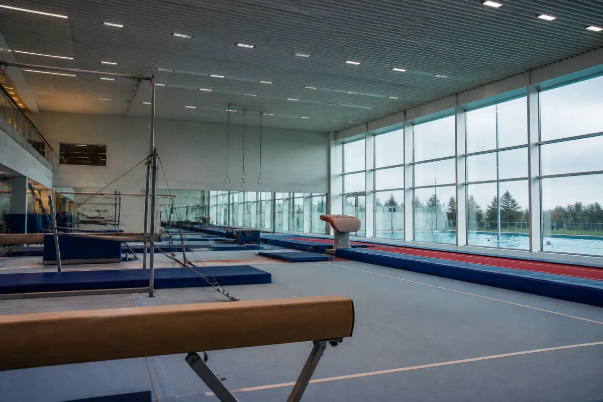 Photo d'illustration : Salle de gymnastique sportive