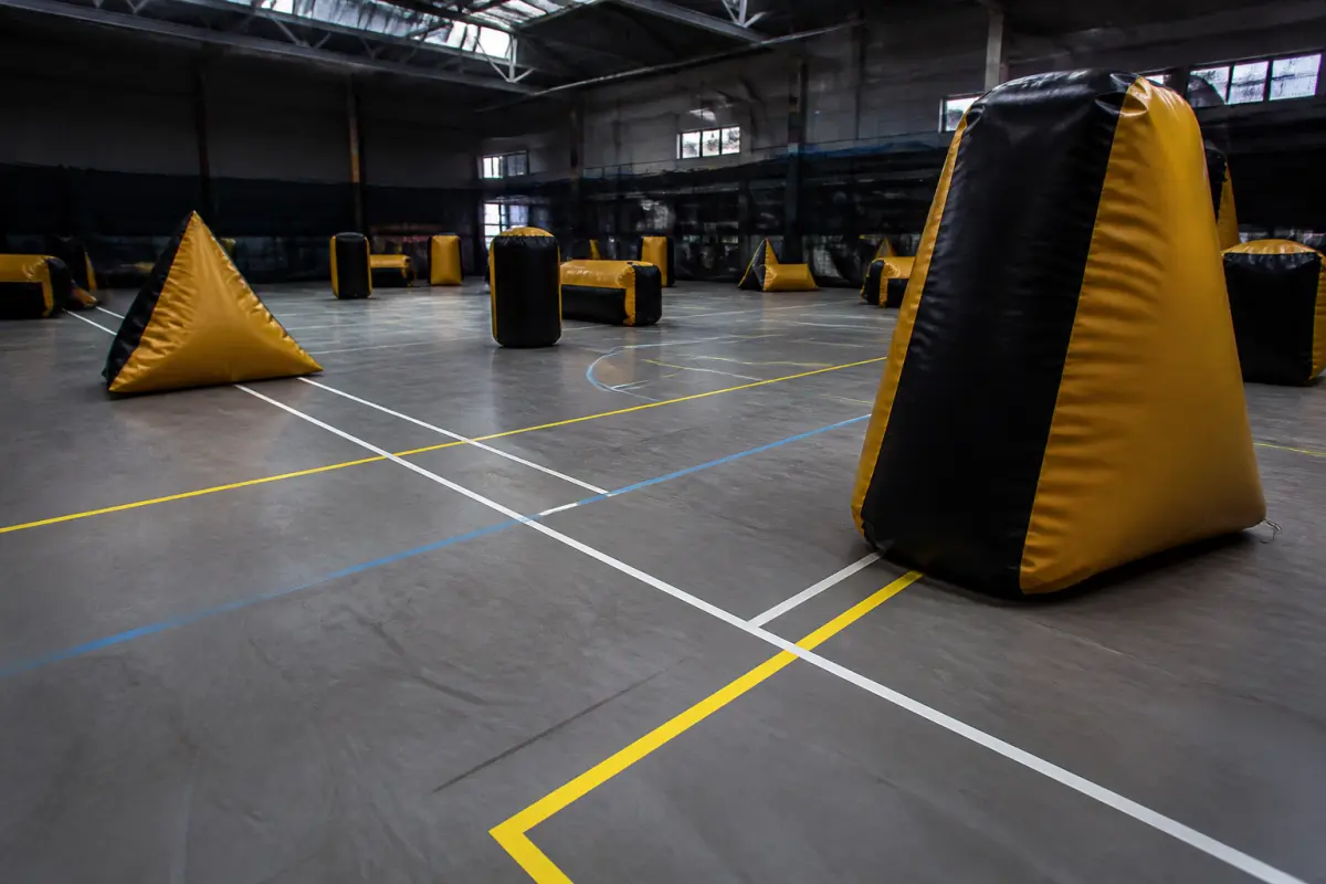 Photo d'illustration : Salle ou terrain de paintball