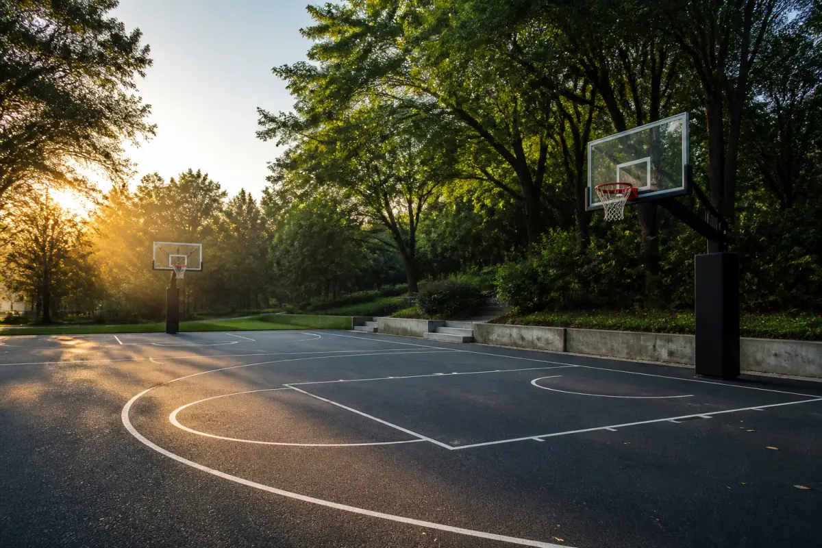 Photo d'illustration : Terrain de basket-ball