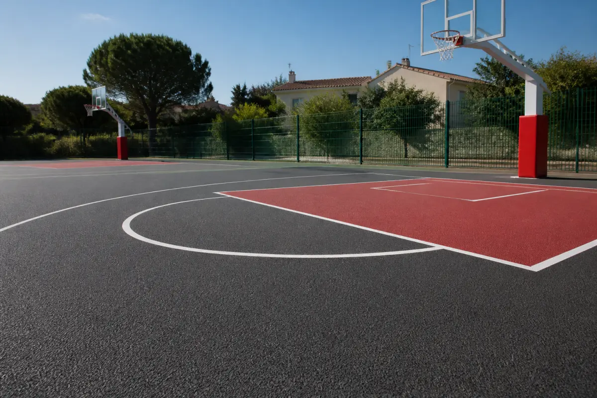 Photo d'illustration : Terrain de basket-ball