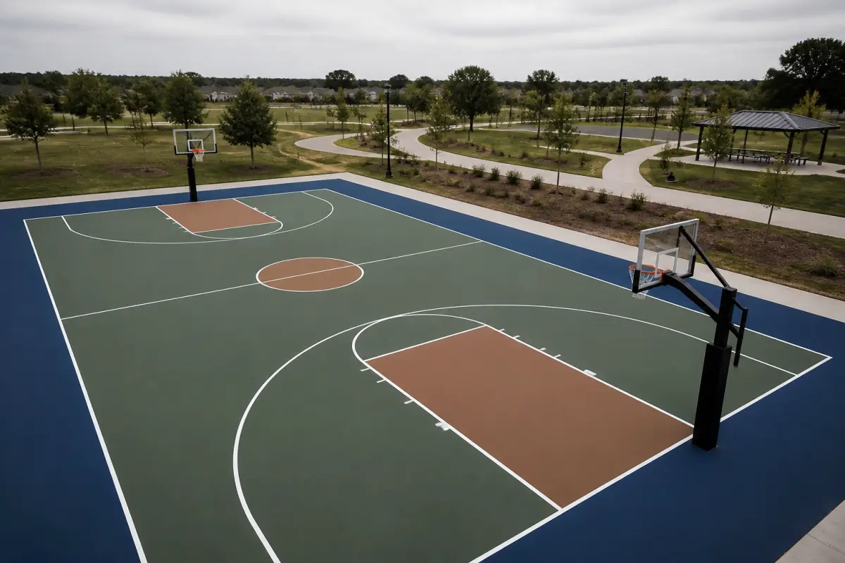 Photo d'illustration : Terrain de basket-ball
