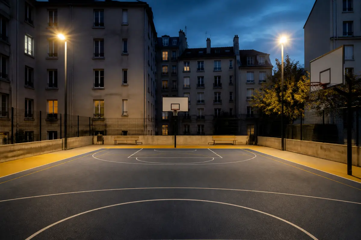 Photo d'illustration : Terrain de basket-ball