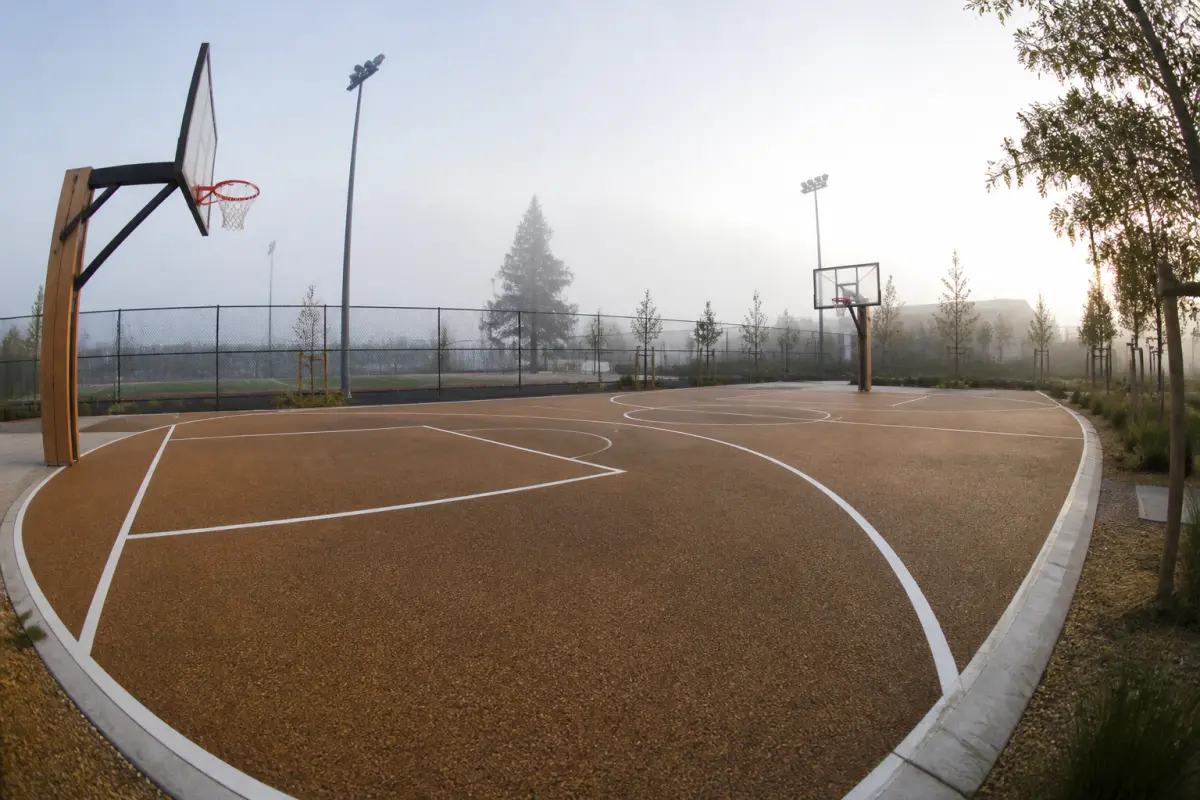 Photo d'illustration : Terrain de basket-ball