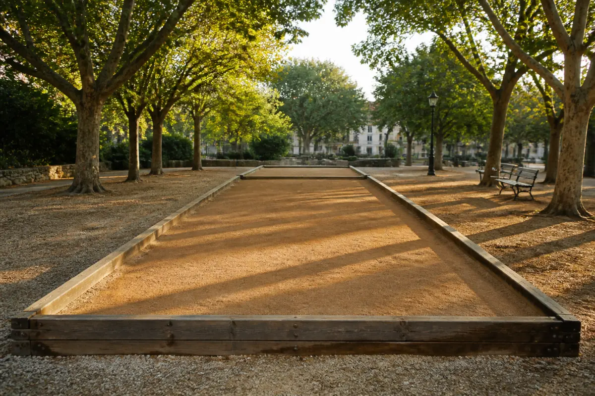 Photo d'illustration : Terrain de boules traditionnelles