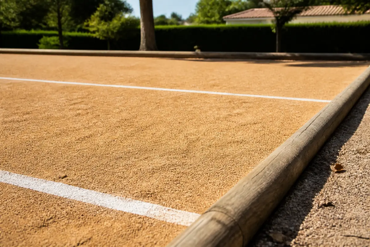 Photo d'illustration : Terrain de boules traditionnelles