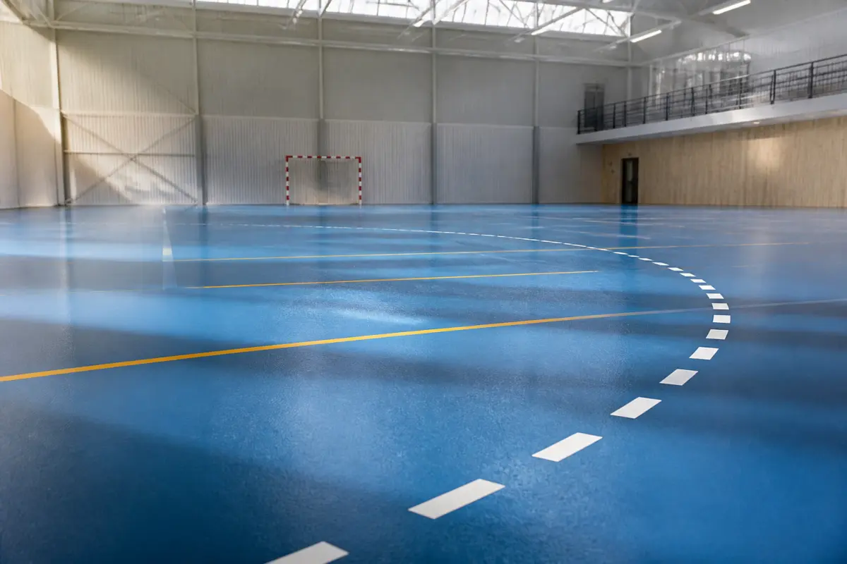 Photo d'illustration : Terrain de handball