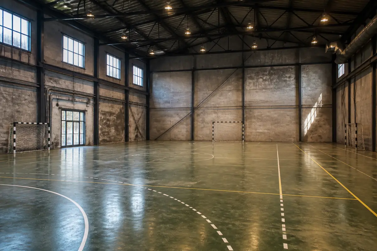 Photo d'illustration : Terrain de handball