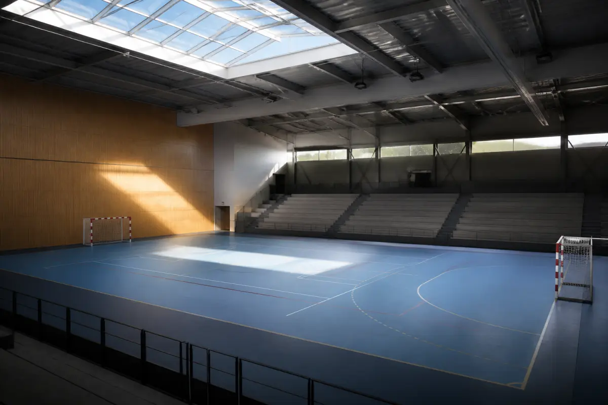 Photo d'illustration : Terrain de handball