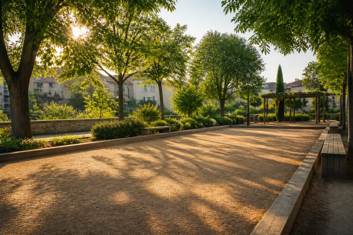Photo d'illustration : Terrain de pétanque