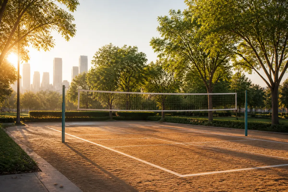 Photo d'illustration : Terrain de volley-ball
