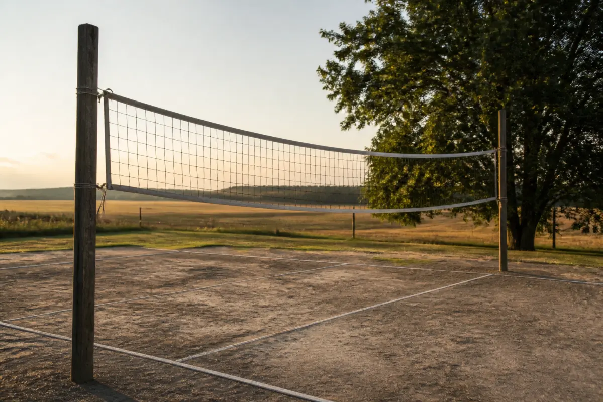 Photo d'illustration : Terrain de volley-ball