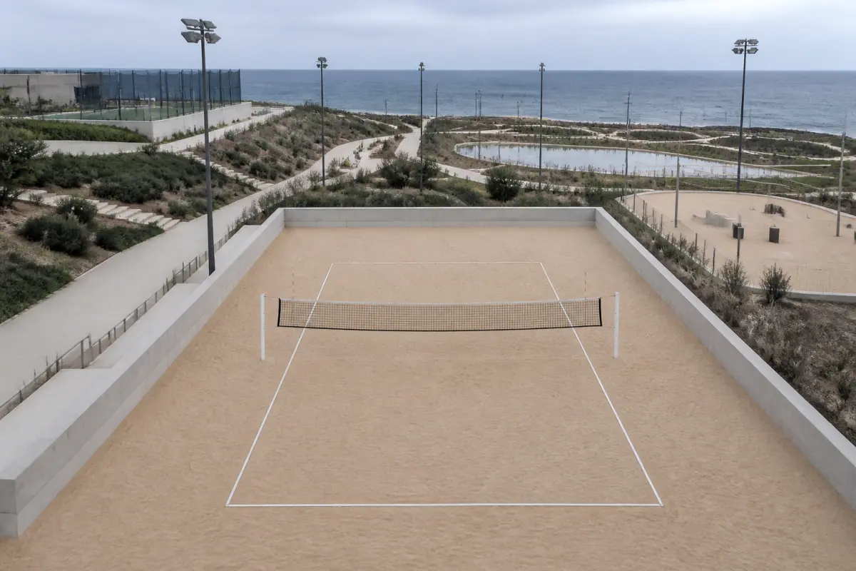Photo d'illustration : Terrain de volley-ball