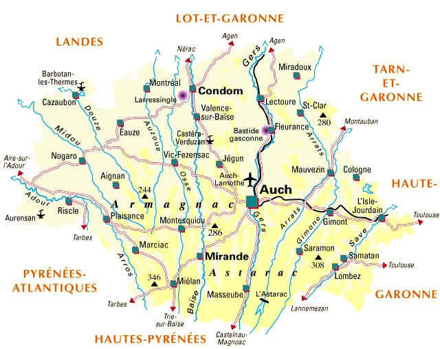 Carte gers