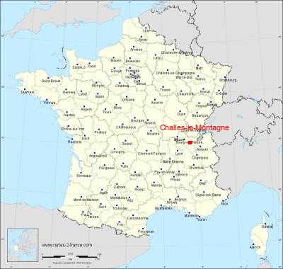 Carte de Challes-la-Montagne