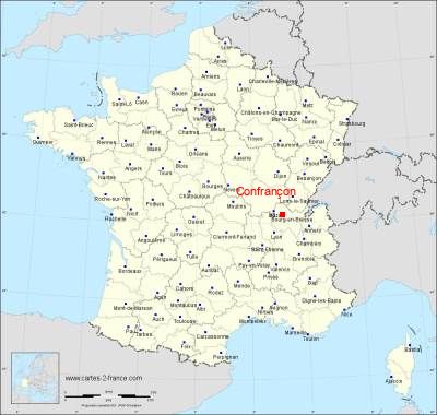 Carte de Confrançon
