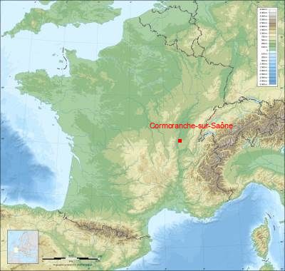 Carte de Cormoranche-sur-Saône