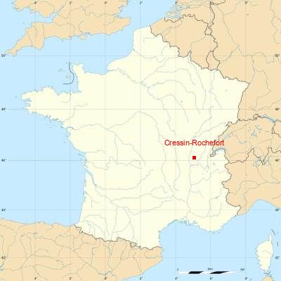 Fond de carte avec Cressin-Rochefort
