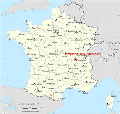 Carte de Dompierre-sur-Chalaronne