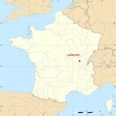 Fond de carte avec Lalleyriat