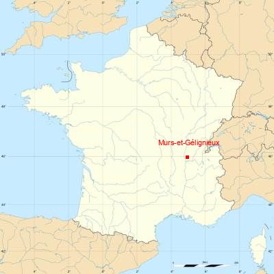 Fond de carte avec Murs-et-Gélignieux