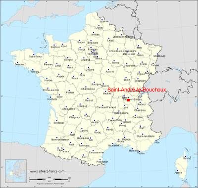 Carte de Saint-André-le-Bouchoux