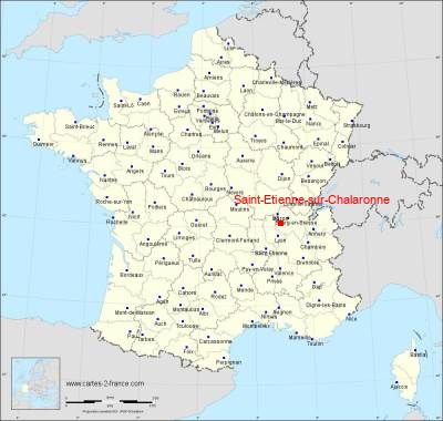 Carte de Saint-Etienne-sur-Chalaronne