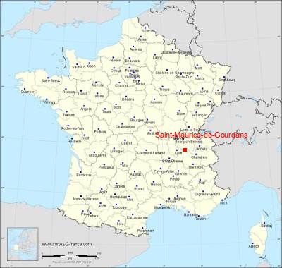 Carte de Saint-Maurice-de-Gourdans