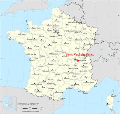 Carte de Saint-Paul-de-Varax