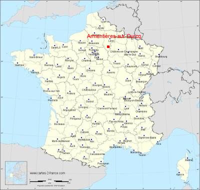 Carte de Armentières-sur-Ourcq
