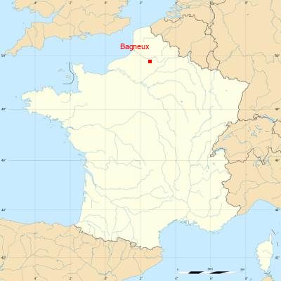 Fond de carte avec Bagneux