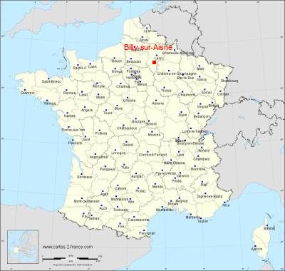 Carte de Billy-sur-Aisne