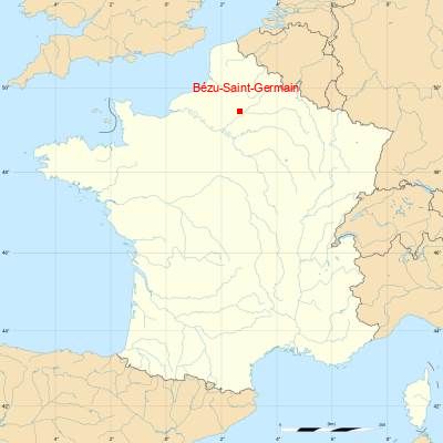 Fond de carte avec Bézu-Saint-Germain
