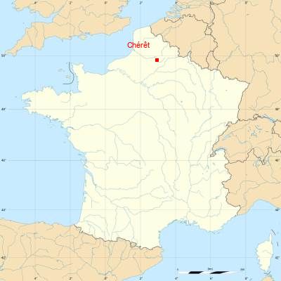 Fond de carte avec Chérêt