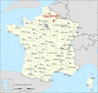 Carte de Ciry-Salsogne
