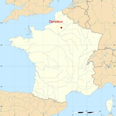 Fond de carte avec Dampleux