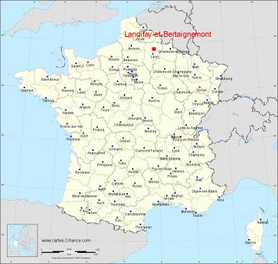 Carte de Landifay-et-Bertaignemont
