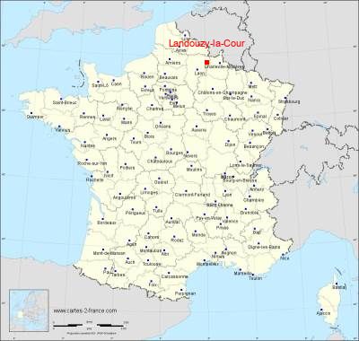 Carte de Landouzy-la-Cour