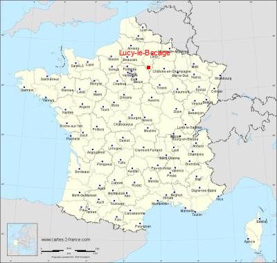 Carte de Lucy-le-Bocage