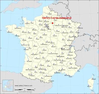 Carte de Marizy-Sainte-Geneviève