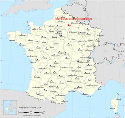 Carte de Merlieux-et-Fouquerolles